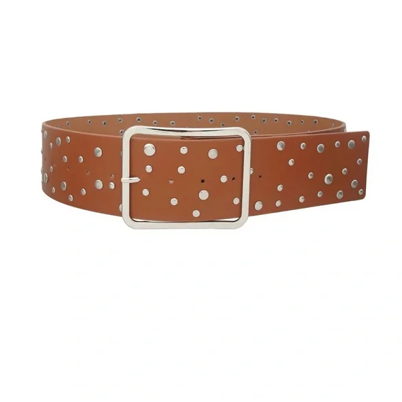 Brown Studded belt - Picture 2 of 5